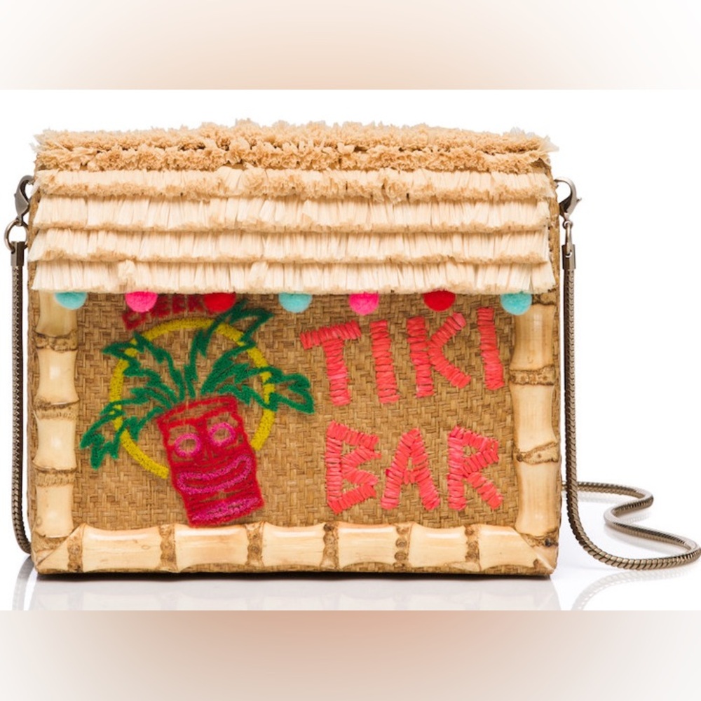 Kate Spade Breath of Fresh Air Tiki Bar Clutch Bag